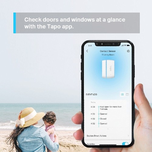 ΑΙΣΘΗΤΗΡΑΣ TP-LINK TAPO T110 ΠΟΡΤΑΣ/ΠΑΡΑΘΥΡΟΥ WHITE